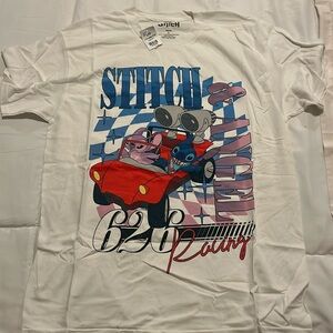 Stitch and angle graphic racing 626 tee t shirt Disney